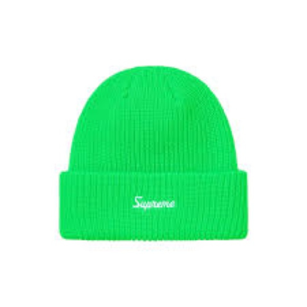 Supreme Green Knit Cuffed Hat